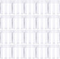 20 Pack 4oz/120ml Round Plastic Jars with Lids Empty Clear Slime Containers,Wide-Mouth Refillable Storage Containers for Cosmetics,Lotion,Food Storage