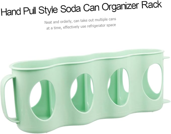 2pcs Bottle Can Organizer Hand Pull Type Section Plastic Refrigerator Pantry Storage