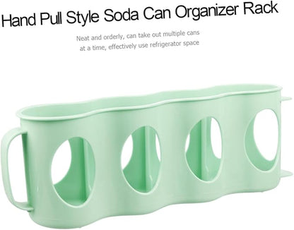 2pcs Bottle Can Organizer Hand Pull Type Section Plastic Refrigerator Pantry Storage