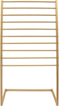 Scarf Display Stand, 10 Tier Metal Scarf Holder Organizer, Scarf Hanger Scarf Holder Scarf Organizer Belt Organizer Pants Rack Scarf Rack for Commercial Clothing Retail Store (Gold, 80cm)