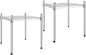 YSSOA Heavy Duty 1-Tier Shelving Unit, 15" W x 13.8" D x 15" H Wire Metal Stackable Storage, Chrome, 2 Pack