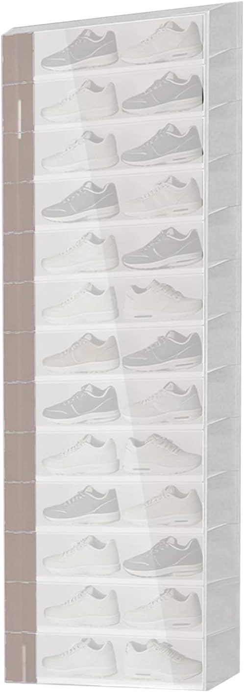 Shoe Organizer, 26-Pocket Storage Capacity, Non-Woven Fabric, Over the Door Footwear Rack, Breathable Mesh Pocket Hanging Shoe Storage, Foldable Design, for Home Organization