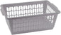 YBM HOME Plastic Perforated Storage Basket Bin Office Drawer, Shelf Desktop Countertop Tray Organizer 32-1188 (1, grey)