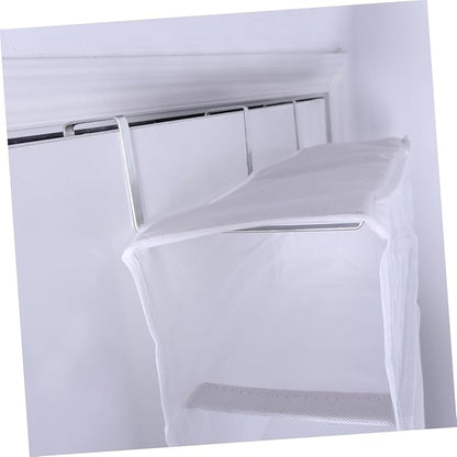 over The Door Shoe Organizer Space Saving Hanging Rack for Shoes Slippers and Accessories Closets and Spaces White