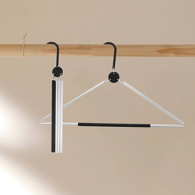 Portable Foldable Clothes Hanger Lightweight Travel Hanger Space Saving Folding Coat Nonslip Design for Cruise and Closet Organization