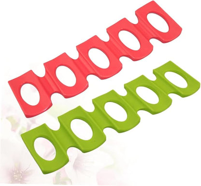 2pcs Silicone Beer Mat Beverage Organizer for Refrigerator Party Use Stacking Drink Holder for Home Bar Office Suitable for Beer Wine Cans Green Red
