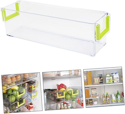 Unomor Organizer Collapsible Storage Bins under Sink Organizer Stackable Storage Bins Lids Fridge Kitchen Box Material Easy Organization
