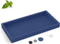 Silicone Vanity Tray - Thickened, Shatterproof, Rectangle - 7.8 * 3.9 in - For Counter, Soap Dispenser