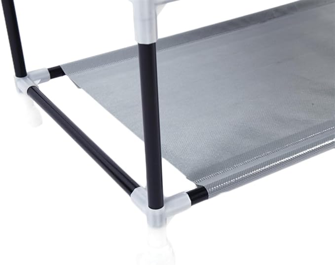 63" The Large Shoe Rack with dust Cover Shoe Rack with Covers on The 10-Floor Non-Woven Shoe Cabinet is Used for Closet, Bedroom and Garage, (Wine)