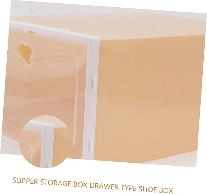 PRETYZOOM Male Shoe Box Storage 2 Pack of Footwear Containers Simple and Practical Design