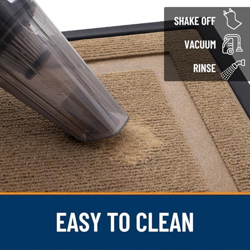 OLANLY Front Door Mat Outside 35x23, All-Season Heavy-Duty Rubber Doormat - Image 6