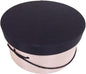 Sarah's Hat Boxes Classic Pink/Black Hat Box – 21.5" x 11.5" (Dia. x Ht.) Handmade in USA – Odorless Non-Toxic Adhesive, Cording Handle – Premium Storage for Hats & Accessories