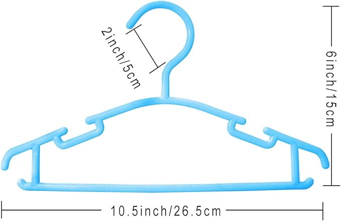 GoodtoU Baby Hangers, 100 Pack Kids Plastic Hangers for Small Childrens Baby Clothes Infant Child Nursery Closet Organization