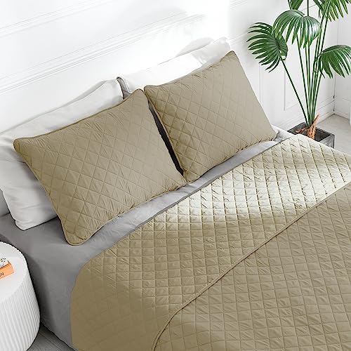 Easy-Going Reversible Quilt Set Full/Queen, Bedspread with 2 Shams - Image 2