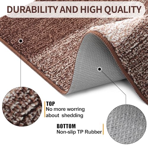 Kitinjoy Indoor Outdoor Door Mat, 59x20 Non-Slip Dirt Trapper Doormats - Image 3