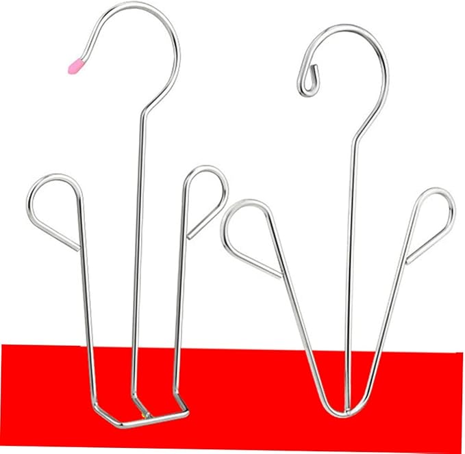 Happyyami Stainless Steel Shoes Drying Rack 2pcs Shoe Hanger Organizer Hooks for Easy Hanging for Household Use and Space Saving in Closets and Bathrooms