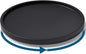 VERTORGAN Lazy Susan Organizer for Kitchen,Bamboo Turntable for Cabinet,Pantry,Vanity,Middle（Black）