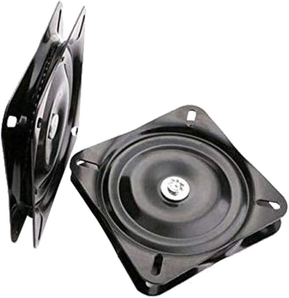 7 Inch Black Heavy Duty Square Turntable 360 Degree Free Rotating Iron Turntable Full Bead Thickened Universal Turntable