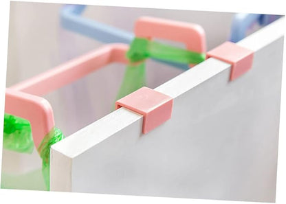 Garneck Kitchen Trash Bag Rack Hanging Cabinet Garbage Storage Removable Bracket Fits Thin Doors