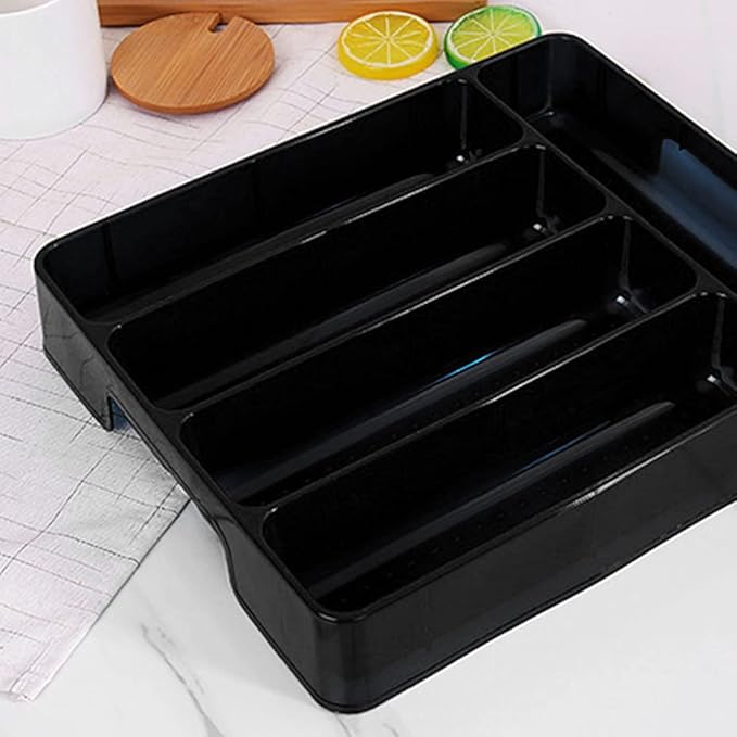 Drawer Tray Spoon Forks Cutlery Separation Finishing Rack Storage Box