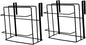 2Pcs Over Cabinet Door Towel Organizer Hanging Storage Rack for Cabinets for Kitchen Bathroom Space Saving for Duster Cloths Utensils