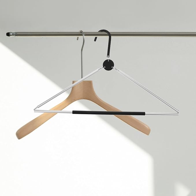 Portable Foldable Clothes Hanger Lightweight Travel Hanger Space Saving Folding Coat Nonslip Design for Cruise and Closet Organization