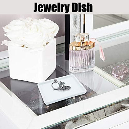 Ceramic Soap Dish for Shower 2 Pack Bar Soap Holder Palette for Watercolors Soap Tray