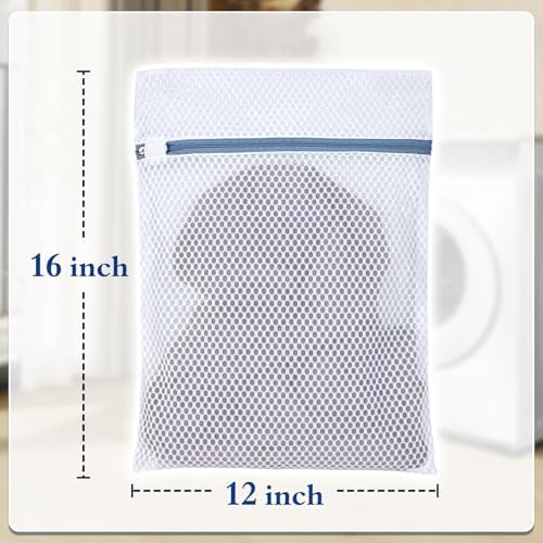 Durable Mesh Laundry Bags 5-Pack (12x16 Inch) Delicates Protector for Lingerie & Baby Clothes - Image 4