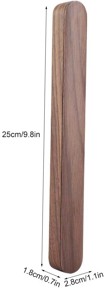 Chopsticks Storage Case, Portable Wooden Reusable Travel Case Flatware Storage Box for Stationery Chopsticks Toothbrush Straws