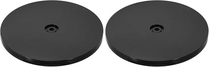 uxcell 2Pack Acrylic Lazy Susan Turntable, 7" Spinner Lazy Susan Turntable Organizer, Acrylic Ball Bearing Rotating Tray for Pantry Spice Rack Decorating, Black