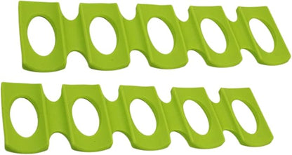 2pcs Silicone Beer Pad Organizer for Refrigerator Stackable Drink Holder for Beer Wine and Beverage Storage for Home and Parties