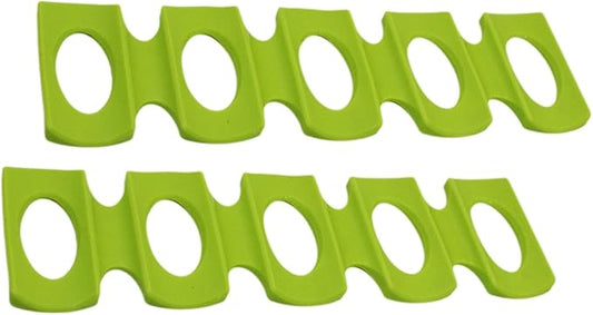 2pcs Silicone Beer Pad Organizer for Refrigerator Stackable Drink Holder for Beer Wine and Beverage Storage for Home and Parties