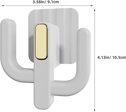 INOOMP 4pcs Door Shoe Slipper Drying Shelf Organizer Wall Mounted Slippers Rack with Hooks Hanging Shoe Holder for Doorway Bathroom Storage Supplies