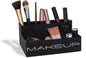GEGUTON Makeup Organizer Box - Organization Display for Makeups, Cosmetics Steel Storage Set for Vanity, Birthday Gifts for Mom, Women & Girls, Gift for Her - Beauty Collection - Black