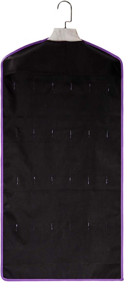 TRIUMPH VISION Black Purple Wall Sunglasses Organizer Storage 20Slots - Hanging Glasse Display Stand Durable Oxford Sunglasses Case