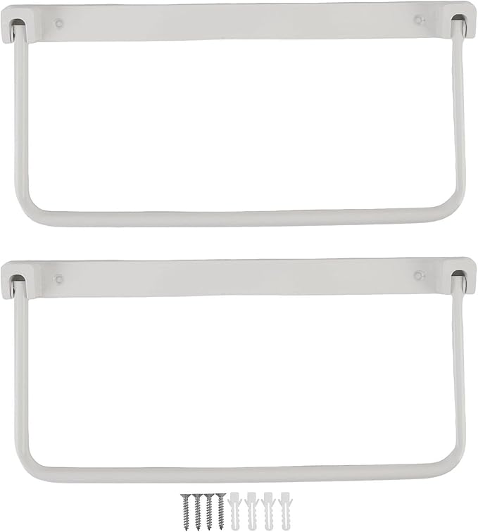 Cyrank Wall Mounted Shoe Storage Rack, Foldable RV Shoe Rack Space Saving Hanging Organizer Aluminum Alloy in Camping RV Travel (White)