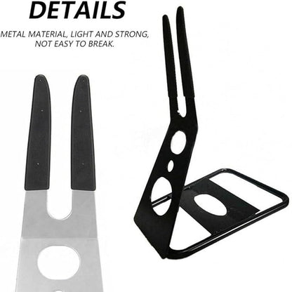 Bike Kickstand Non-Slip Display Bike Stand Foldable Metal Parking Rack Silver Non-Slip Rack Foldable Stand Portable Mountain