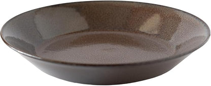 aito 517321 Natural Color Curry Plate, Pasta Plate, Approx. 8.3 inches (21 cm), Chocolate, Brown, Mino Ware, Dishwasher Safe, Microwave Safe, Made in Japan