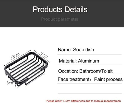 Soap Holder Dish, Bar Suction Cup Soap Tray Wall Mounted, Rustproof Stainless Steel Sponge Holder Caddy for Bathroom Bathtub Kitchen Sink
