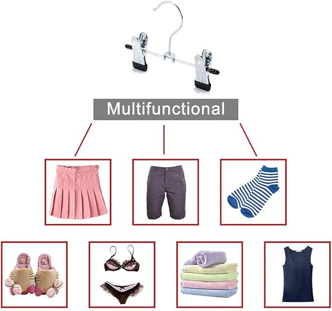20 Pack Boot Hangers Closet Hanging Clips Laundry Hooks for Hats, Pants, Towel, Socks, Handbags, Bags, Underwear