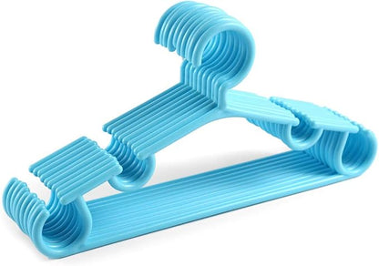 10 Pieces/Set Tubular Hanger for Baby Clothes Durable Plastic Nursery Hangers for T-Shirt Coat Pants Trousers Baby Suits
