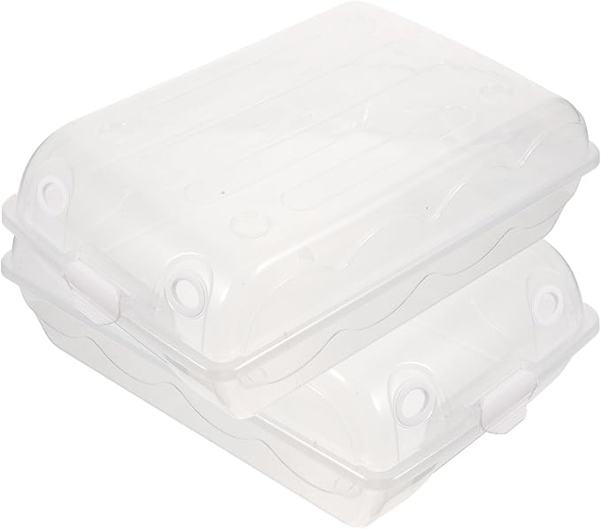 Thickened Plastic Shoe Storage Box 2pcs Large Dustproof Shoe Organizer Lid for Men and Women Stackable Space-saving for Closet and Entryway Style