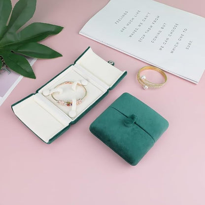 Velvet Jewelry Box, Bangle Box Jewelry Case for Birthday Engagement Wedding Anniversary (Bangle Boxes)