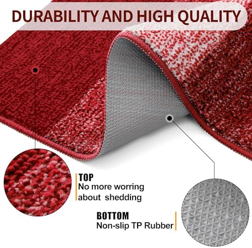 Kitinjoy Indoor Outdoor Door Mat, 59x20 Non-Slip Dirt Trapper Doormats - Image 3
