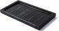 JIMEI Natural Real Marble Bathroom Vanity Tray Countertop 9'' Makeup Organizer for Dresser, Guest Towel Holder Tray Napkin Holder for Bathroom (Black)