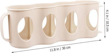 Unomor 4 Section Hand Pull Type can Organizer for Refrigerator Beverage can Storage Box Plastic Fridge Accessories Soda Organizer Kitchen Countertop Storage