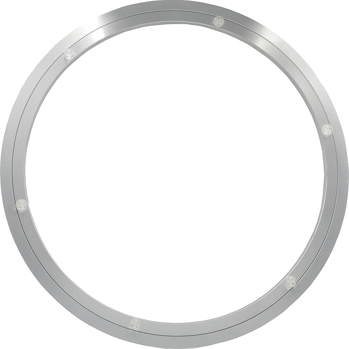 18 Inchs Non-Slip Lazy Susan Hardware Aluminum Metal Rotating Turntable Bearings Swivel Plate Hardware for Dining-Table and Workbench …