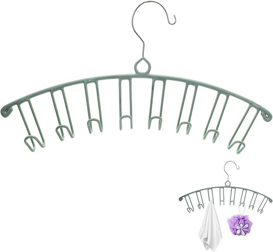 Tank Top Hanger, Stainless Steel Bra Hanger Belt Organizer, Belt Organizer for Closet Space Saving Hangers for Bras, Slings, Belts, Silk Stockings, Bags, Vests, Ties, Towels (Green)