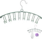 Tank Top Hanger, Stainless Steel Bra Hanger Belt Organizer, Belt Organizer for Closet Space Saving Hangers for Bras, Slings, Belts, Silk Stockings, Bags, Vests, Ties, Towels (Green)