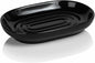 AIMAIAIMAI Black Ceramic Soap Dish, Minimalist Bar Soap Holder - Elegant Hostess Gift, Housewarming Gift for New Home, Decorative Soap Tray for Bathroom, Kitchen